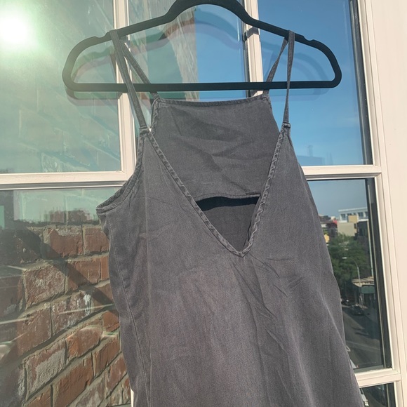 ASOS Denim Halter Maxi Dress - Picture 4 of 5